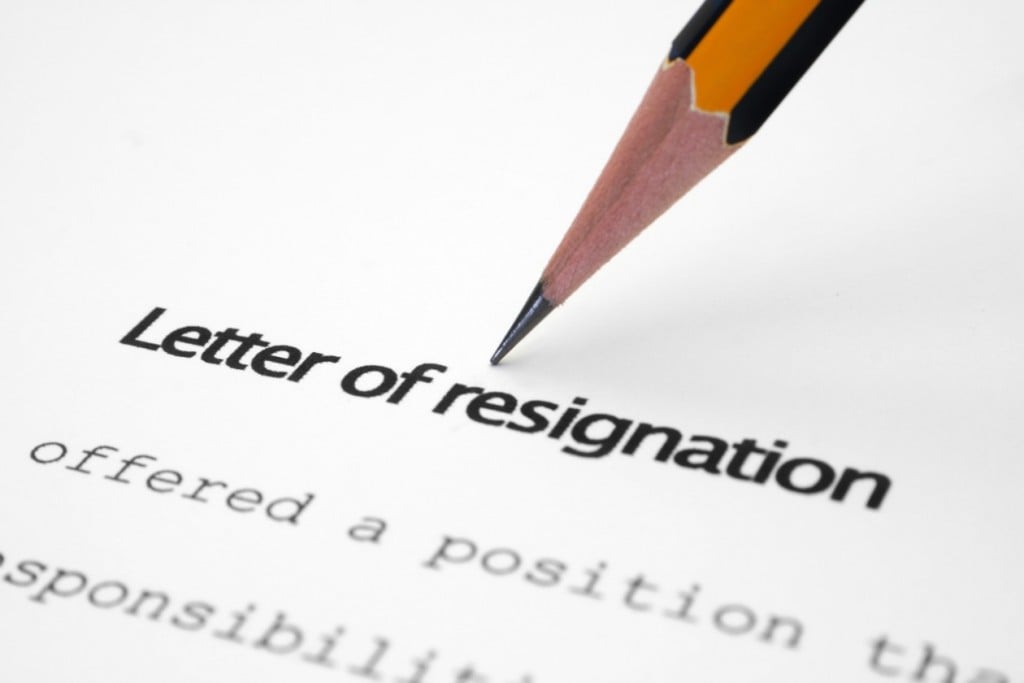 letter of resignation (Source: Storyblocks)