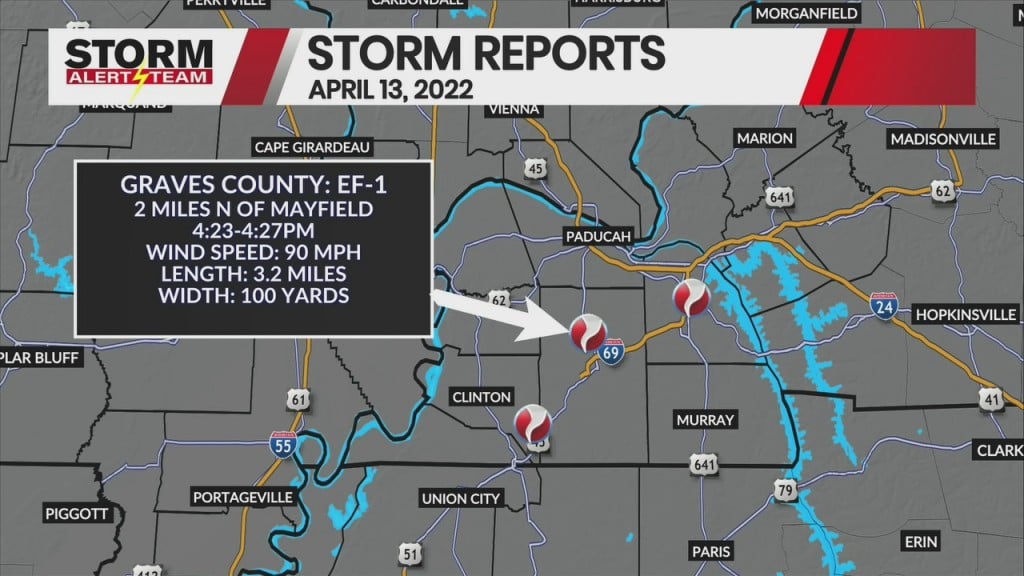 Tornadoes Confirmed In Western Kentucky, April 13, 2022
