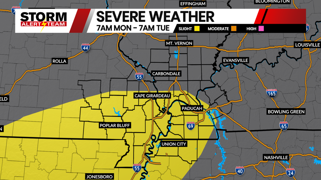 Severe Weather Outlook - Monday