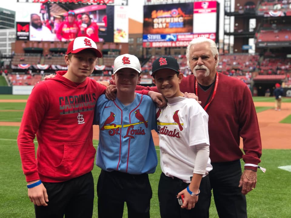 Jimmy Williams meets former Cardinals and current announcer Al Hrabosky (Source: Shana Williams)
