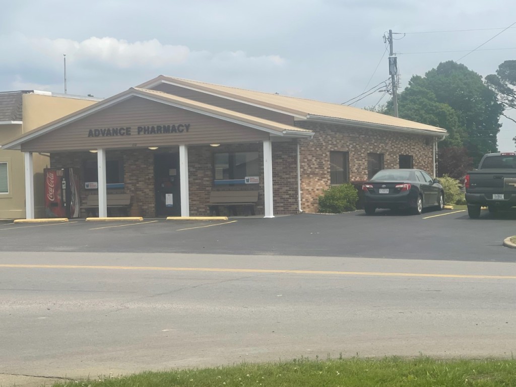 Prescription drugs were stolen from the Advance Pharmacy located on Oak Street.