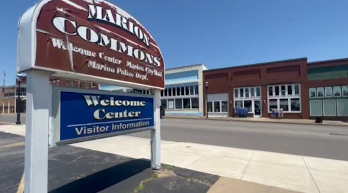 Marion Welcome Center Sign