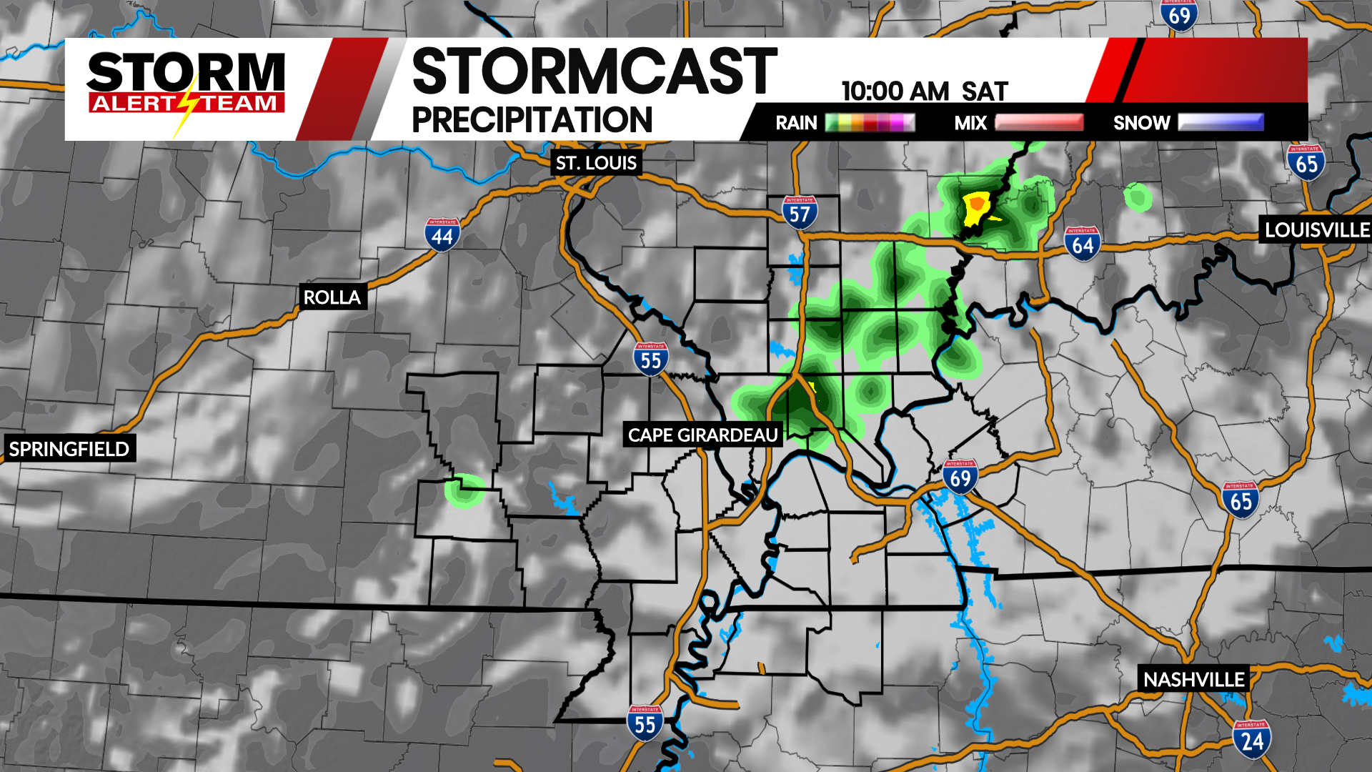 Rain chances increasing through the weekend (7/15/22) - KBSI FOX23 News ...