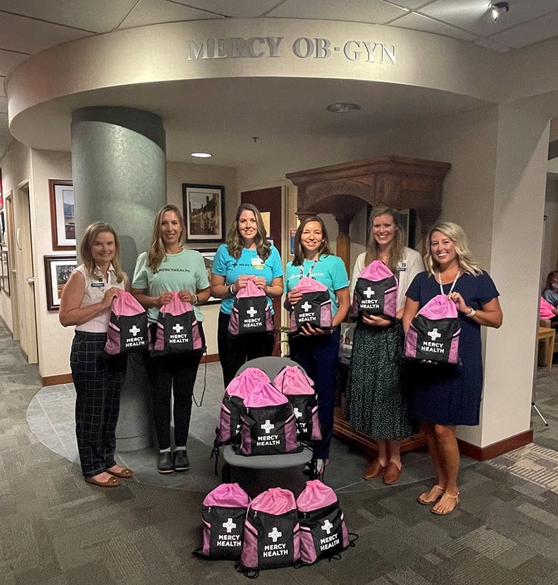 (From left to right): Jessica Toren, Foundation President; Sherri Dicicco, APRN; Meghan Lee, APRN; Angie Bray, RN; Leigh Ann Ballegeer, Director of Community Health; Amanda Agee, Practice Manager (Source: Bon Secours Mercy Health)