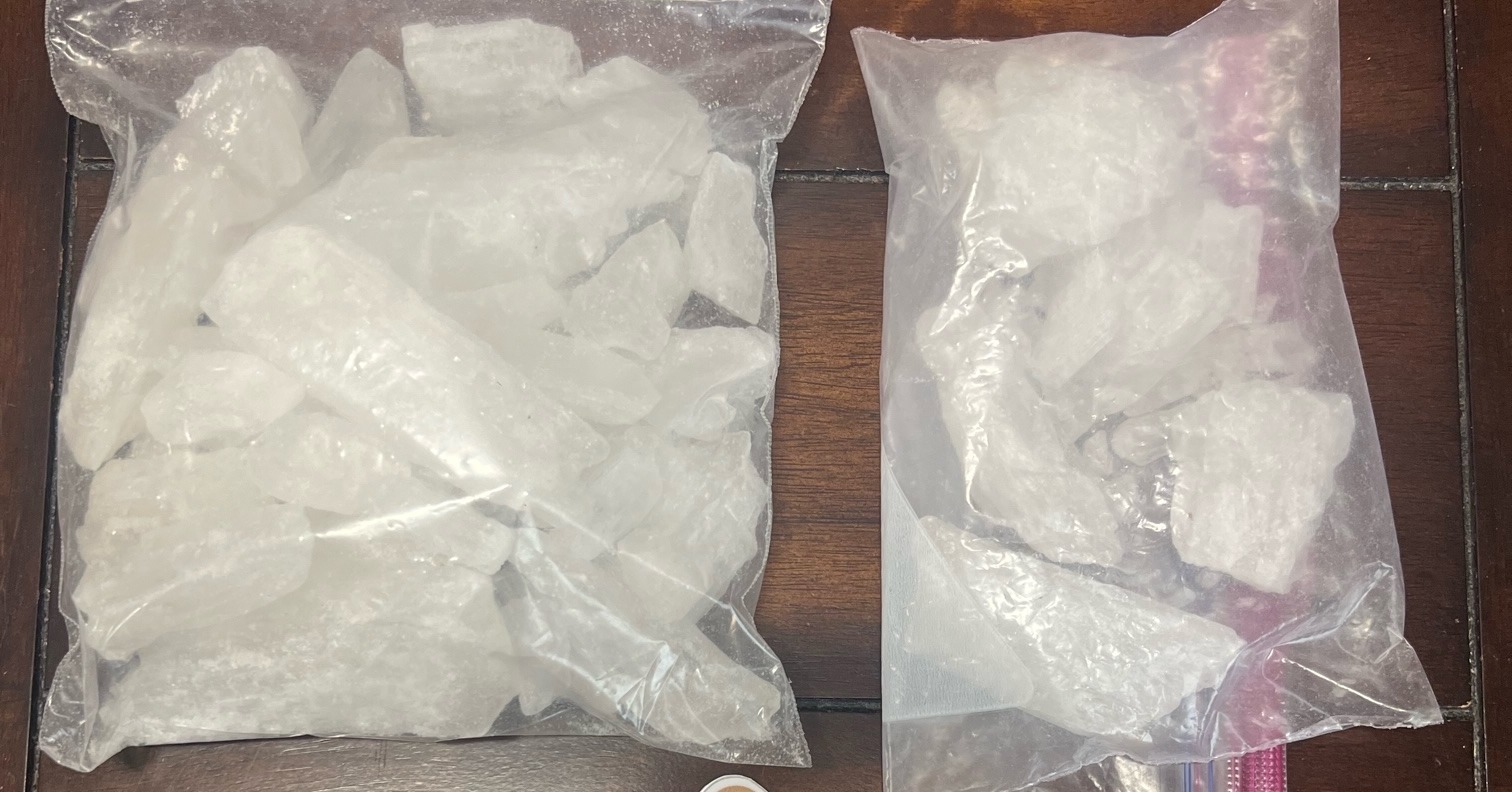 Man arrested after more than 1 pound crystal meth found during traffic ...