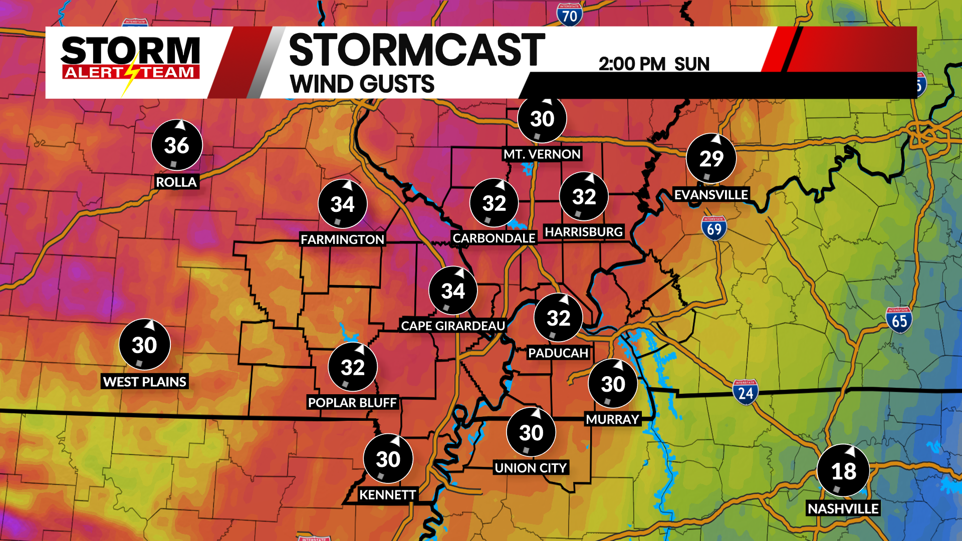 Windy, warm Sunday to wrap up weekend (10/22/22) - KBSI FOX23 News Cape ...