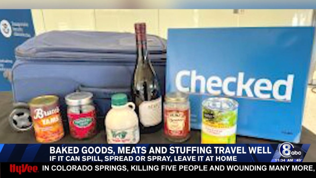 Tsa Gives Tips For Flying With Food This Holiday