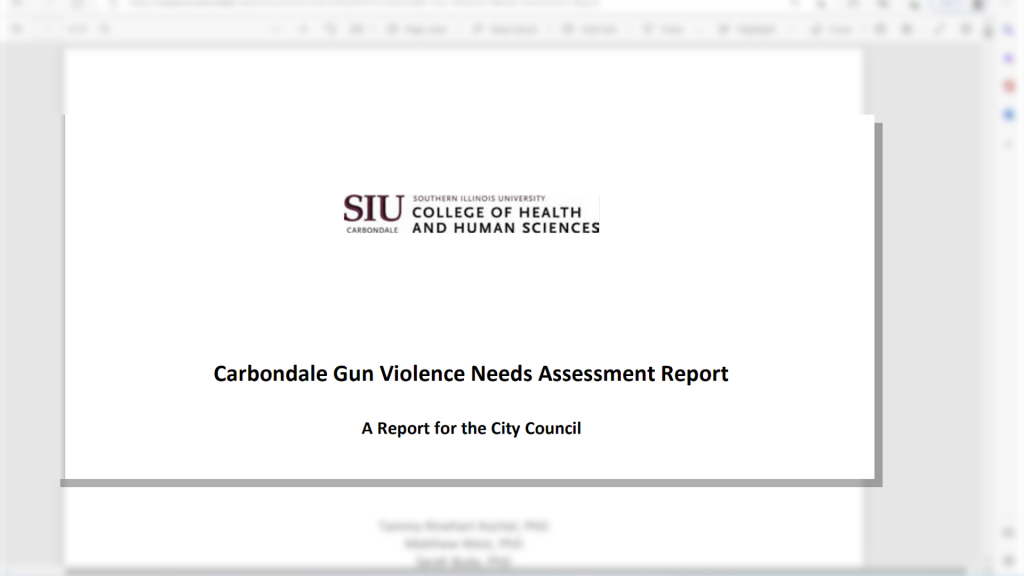 City Of Carbondale Hopes Gun Violence Assessment Report Leads To A Positive Change