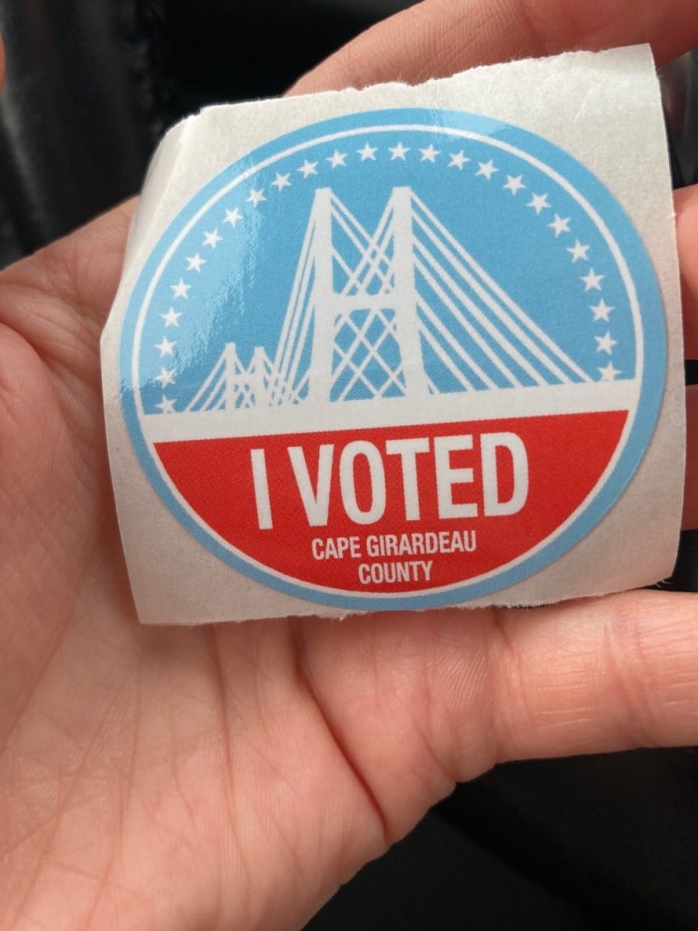I Voted Sticker Cape Girardeau County
