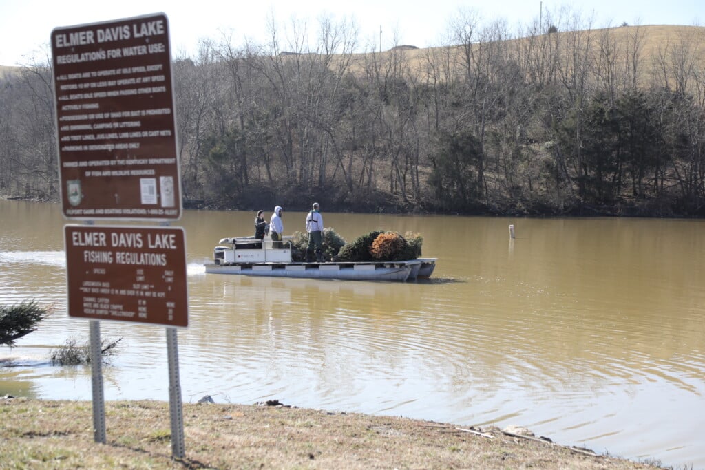 Christmas Tree barge (Source: Kentucky Department of Fish and Wildlife Resources)