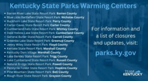 Ky State Park Warming Centers