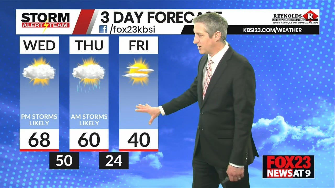 Warm and stormy, then quiet and cooler - KBSI FOX23 News Cape Girardeau ...