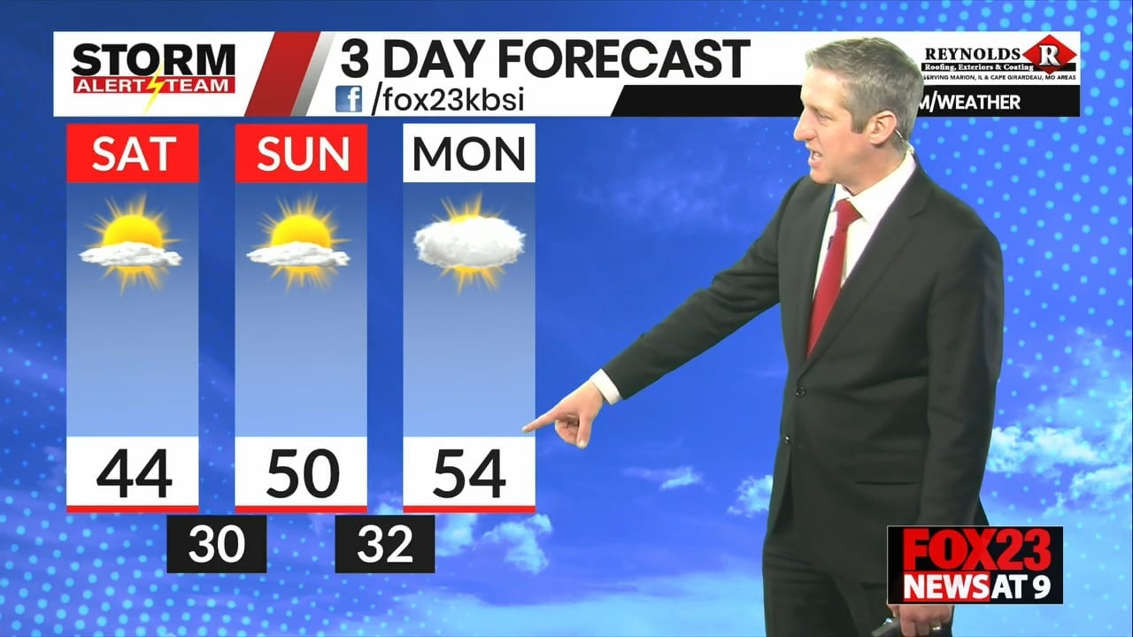 Warmer weekend forecast - KBSI FOX23 News Cape Girardeau News | Paducah ...