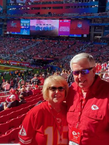 Gov Parson and wife at Super Bowl (Source: Governor Mike Parson/Facebook)