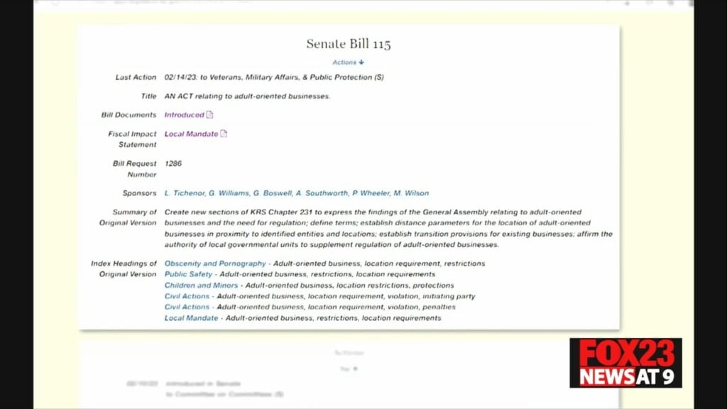 Kentucky Senate Bill 115