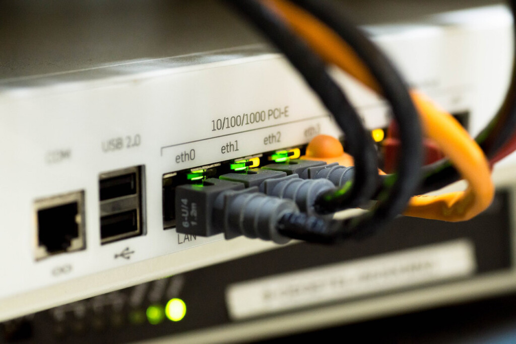 White Switch Hub Turned on (Source: Pixabay)