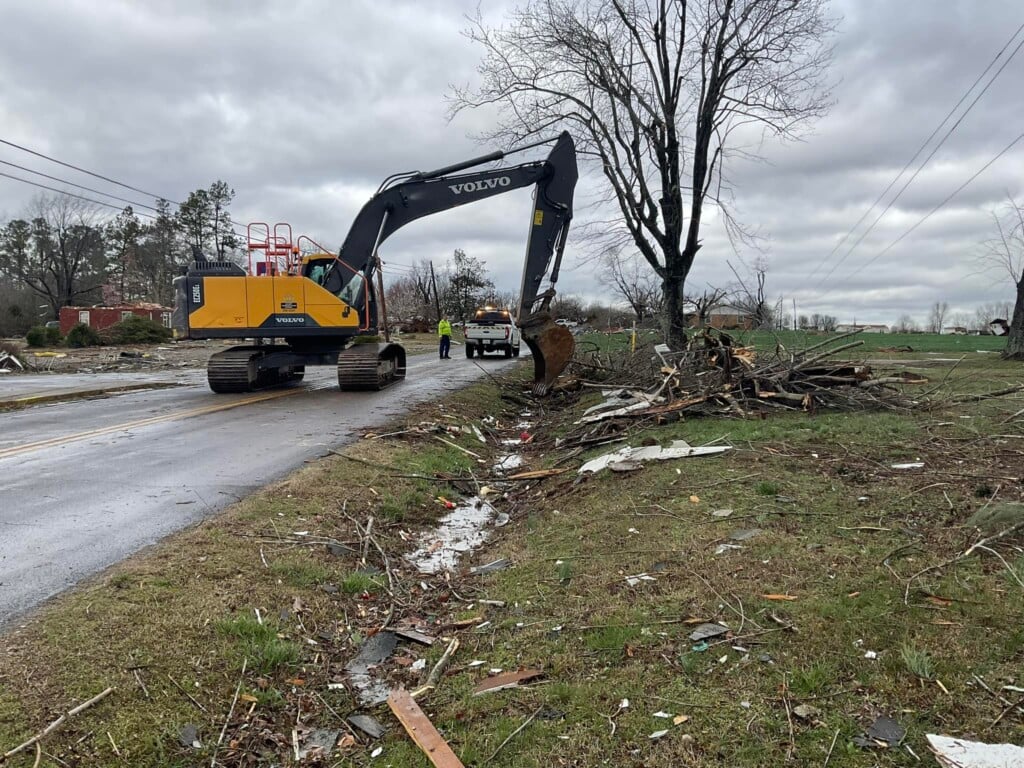 tornado recovery work (Source: KYTC District 1/Facebook)