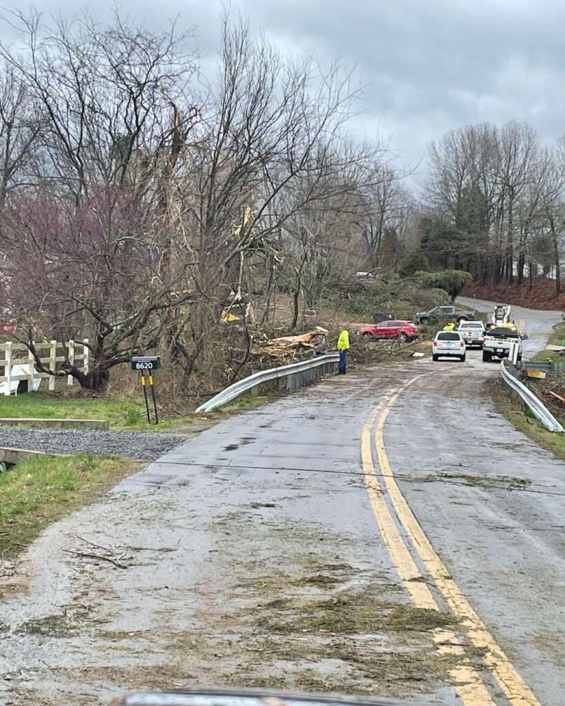 storm damage on March 3, 2023 (Source: McCracken County Sheriff's Office/Facebook)