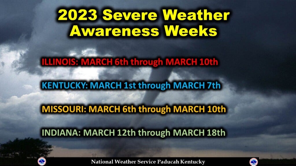 2023 Severe Weather Awareness Weeks