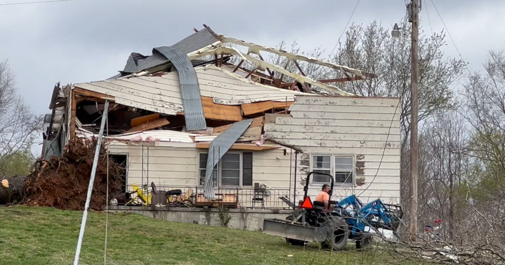 House Destroyed By Tornado