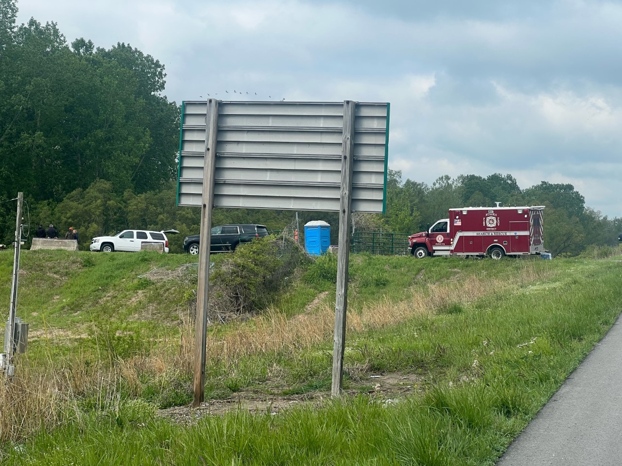 Law Enforcement Search Wooded Area In Alexander County For Missing