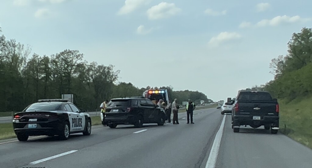 Law enforcement on I-55 near Cape Girardeau.
