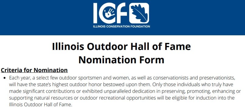 ICF nomination form (Source: ilconservation.org)