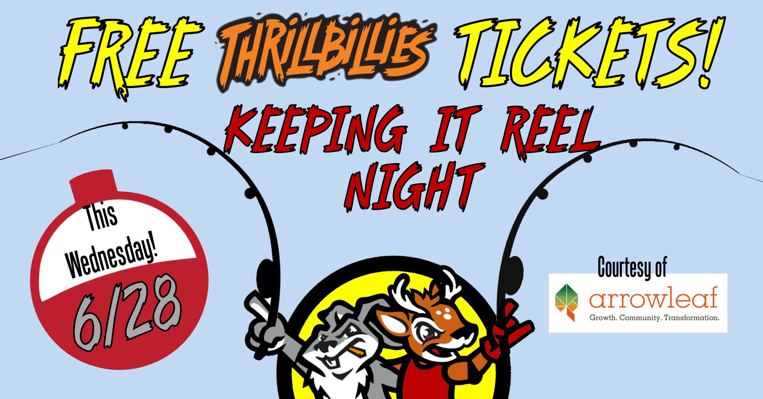 Arrowleaf is providing free Thrillbillies baseball tickets for