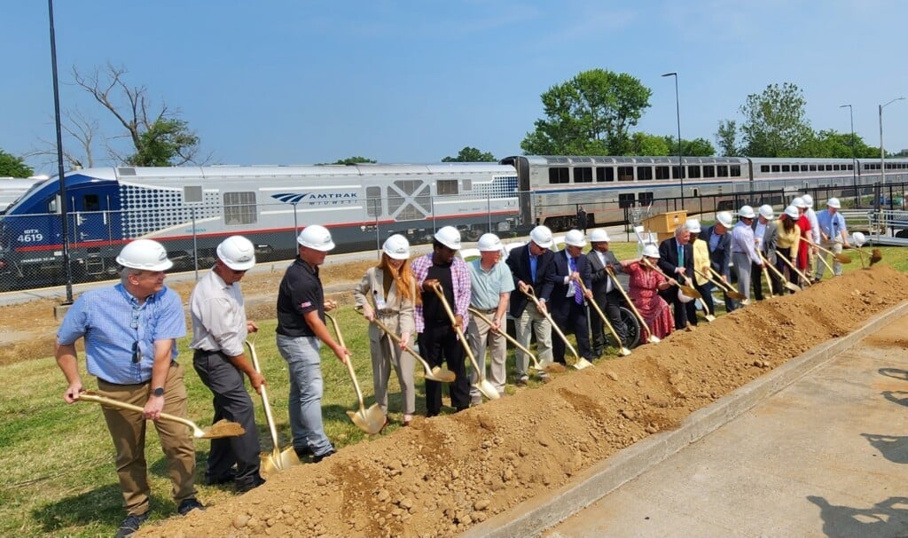 Southern Illinois Multimodal Station groundbreaking (Source: City of Carbondale)