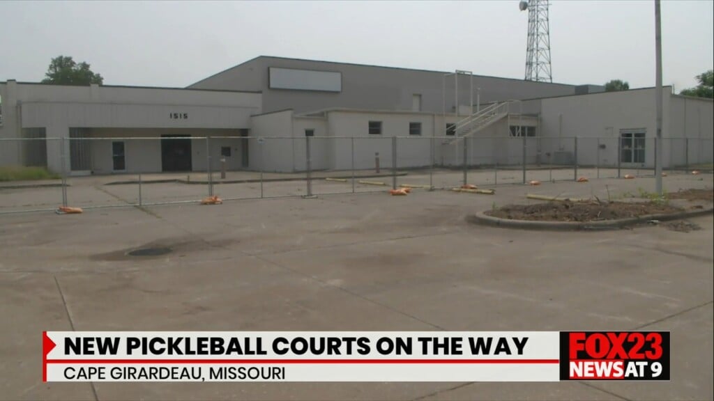 The former Thorngate building located at 1515 Independence Street is being repurposed into a pickleball court and car park.