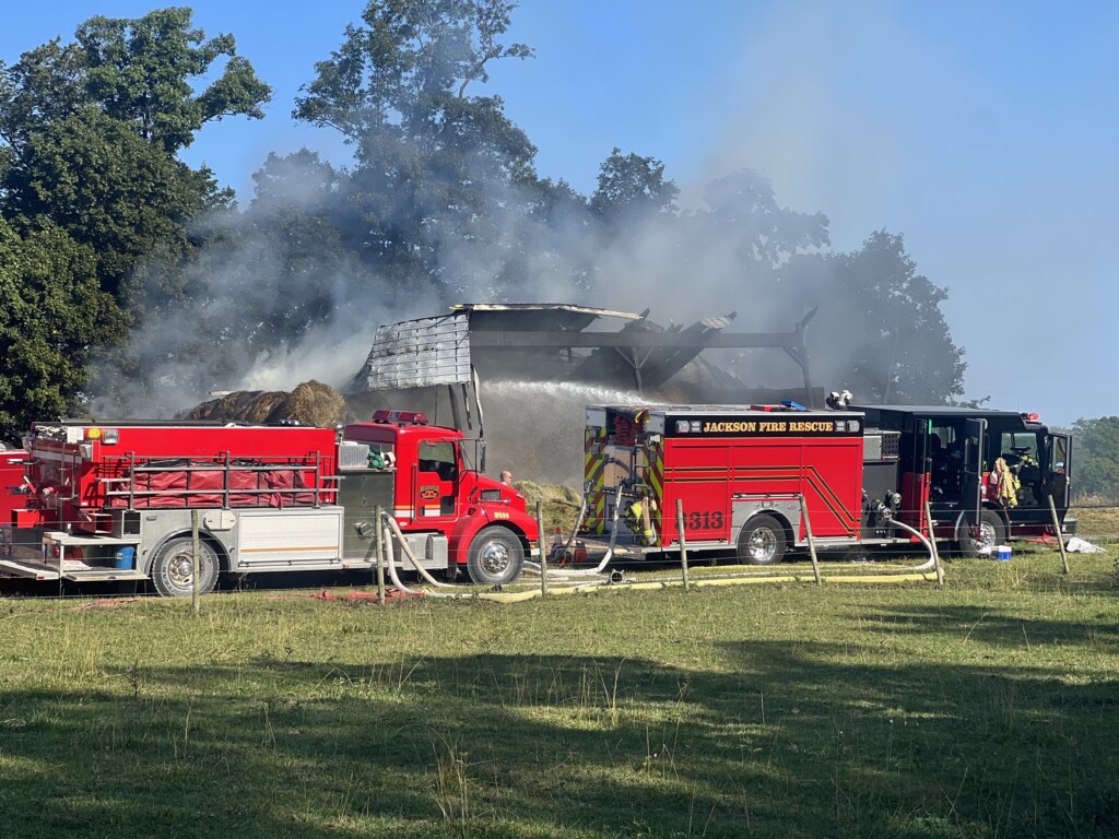 barn fire in Cape Girardeau County (Source: FOX23 News Multimediajournalist Sasha Moore)