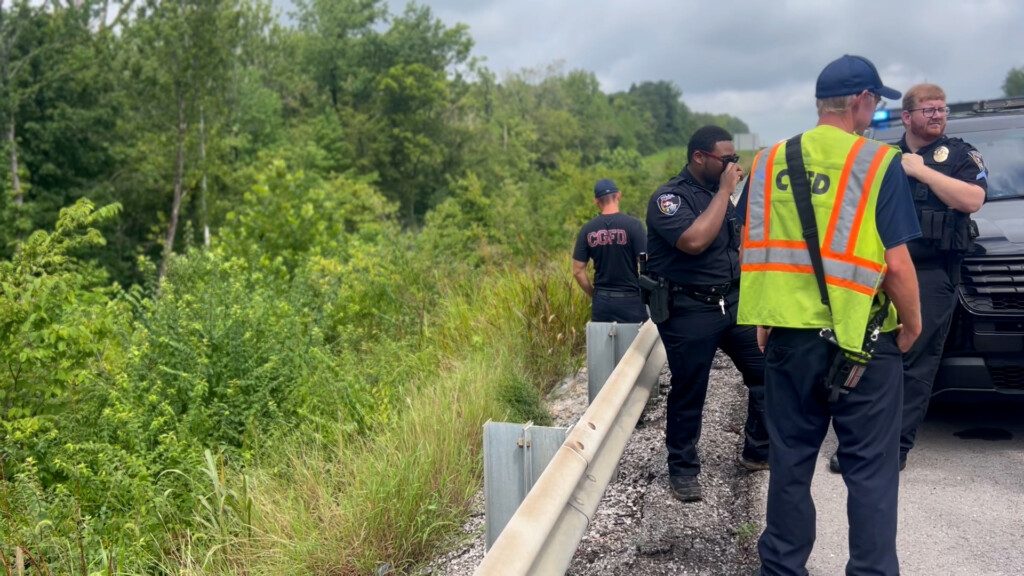 Cape Girardeau police search along I-55 near the 96 mile marker on Aug. 10.