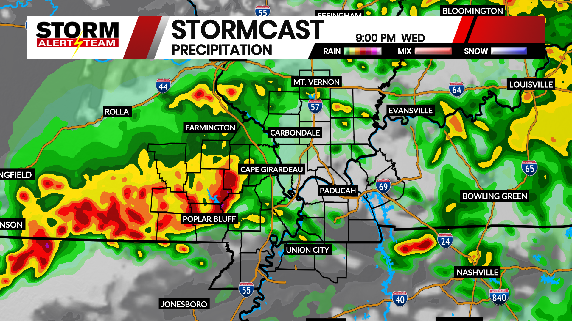 Severe storms possible Wednesday night - KBSI FOX23 News Cape Girardeau ...