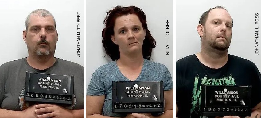 Johnathan L. Tolbert, Nita L. Tolbert, Johnathan L. Ross (Source: Williamson County Sheriff's Office/Facebook)