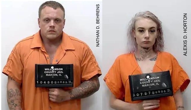 Nathan D. Behrens and Alexis D. Horton (Source: Williamson County Sheriff's Office/Facebook)