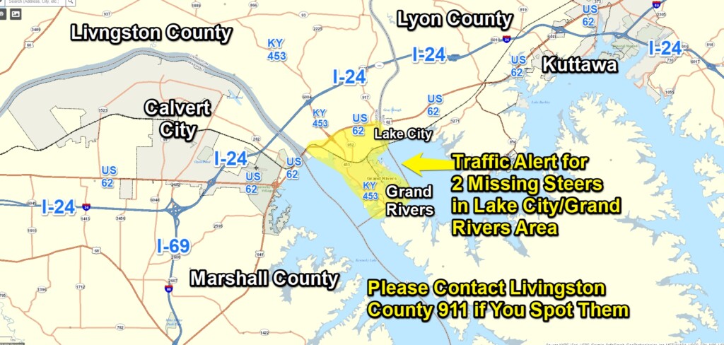 missing steers (Source: KYTC District 1/Facebook)