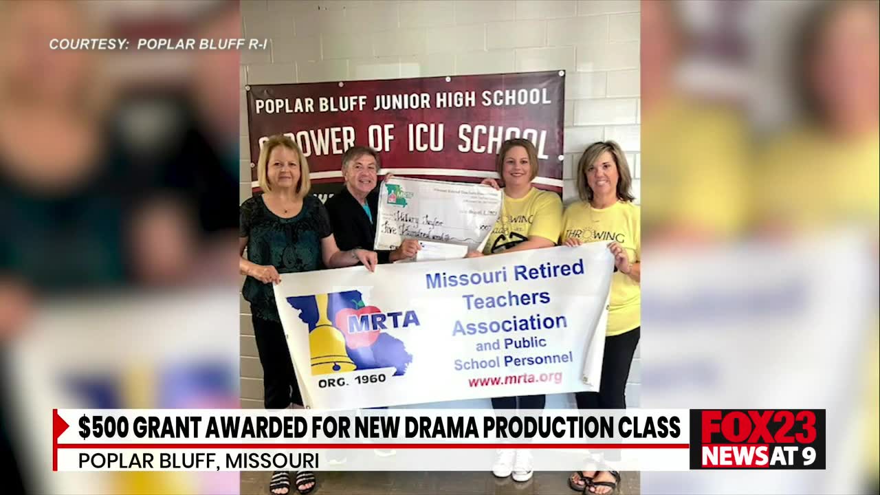 New drama production class at Poplar Bluff Junior High receives grant