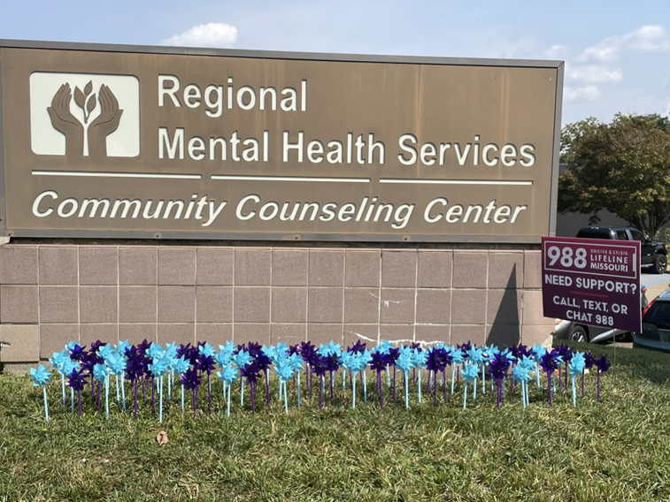 Suicide Awareness Month pinwheels (Source: Community Counseling Center Foundation)