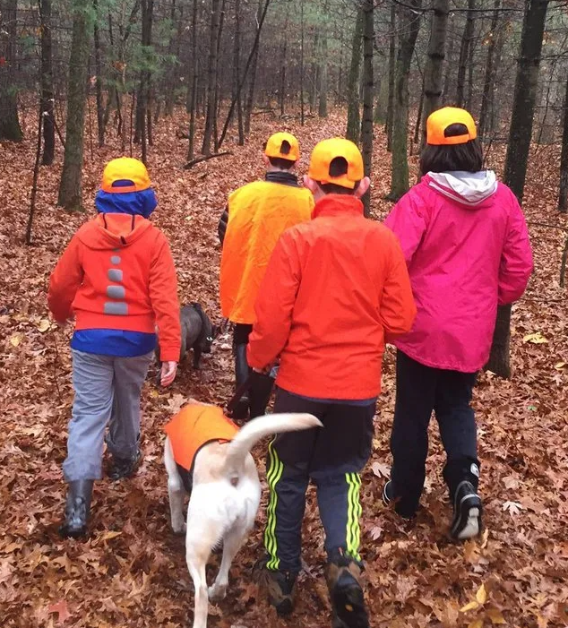 MDC reminds non-hunters to practice safety measures when afield during hunting seasons, such as wearing bright orange clothing to be more visible to hunters. (Source: MDC)