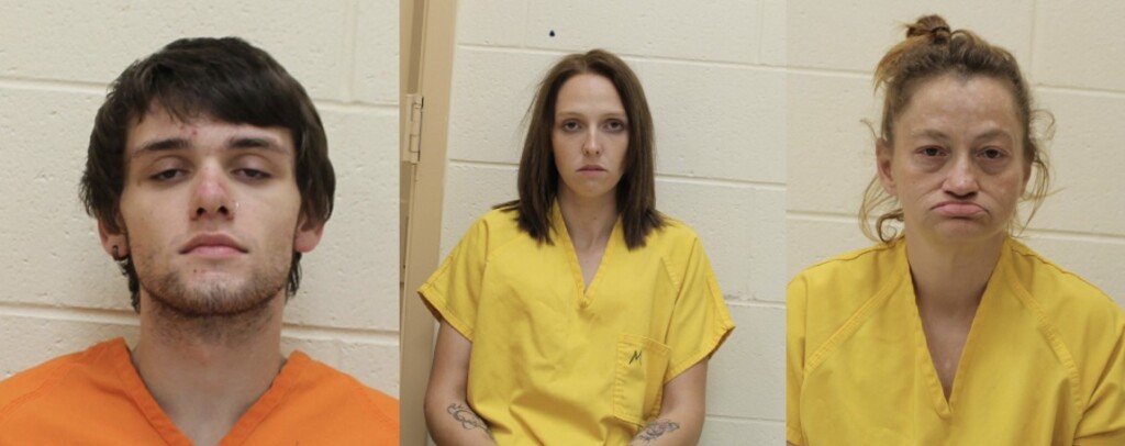 Hunter D. Karns-Glen, Montana S. Moore, Misty D. Shalabi (Source: Franklin County Sheriff's Office)