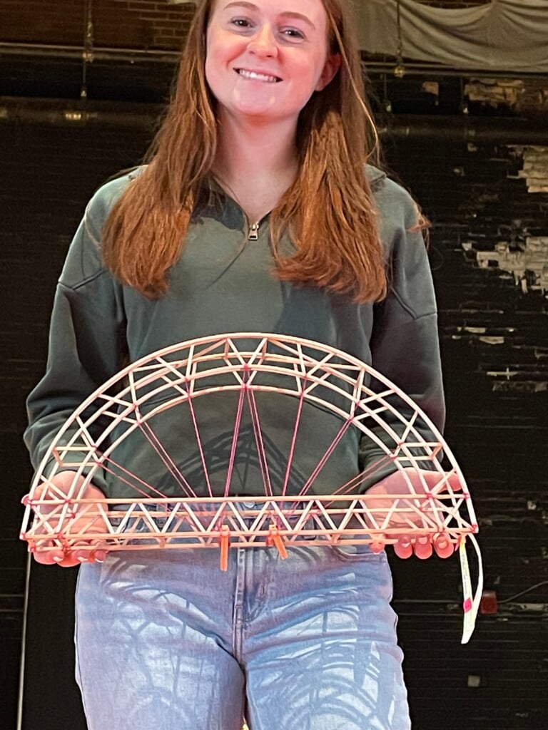 Ayne Held of Chaffee High School won Most Aesthetic Bridge (Source: MoDOT)