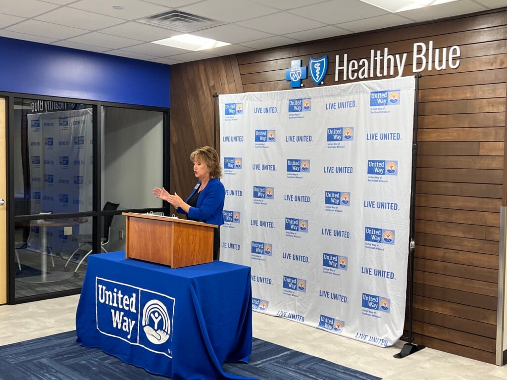 Elizabeth Shelton speaks at the news conference about United We Work. (Source: FOX23 News Multmedia Journalist Sasha Moore)