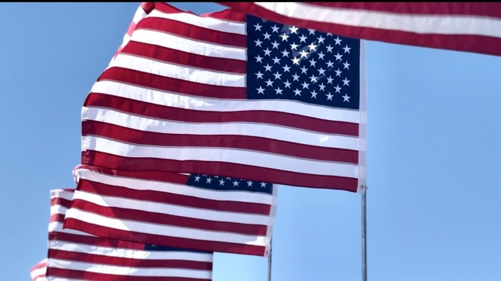 American flags