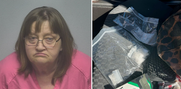 Sheila D. Thacker and the inside of her vehicle (Source: McCracken County Sheriff's Office/Facebook