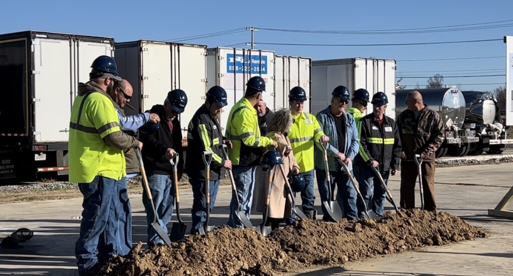 The first groundbreaking was be for the new Public Works building at 1101 Old Pryorsburg. (Photo source: FOX23 News Multimedia Journalist Sasha Moore)