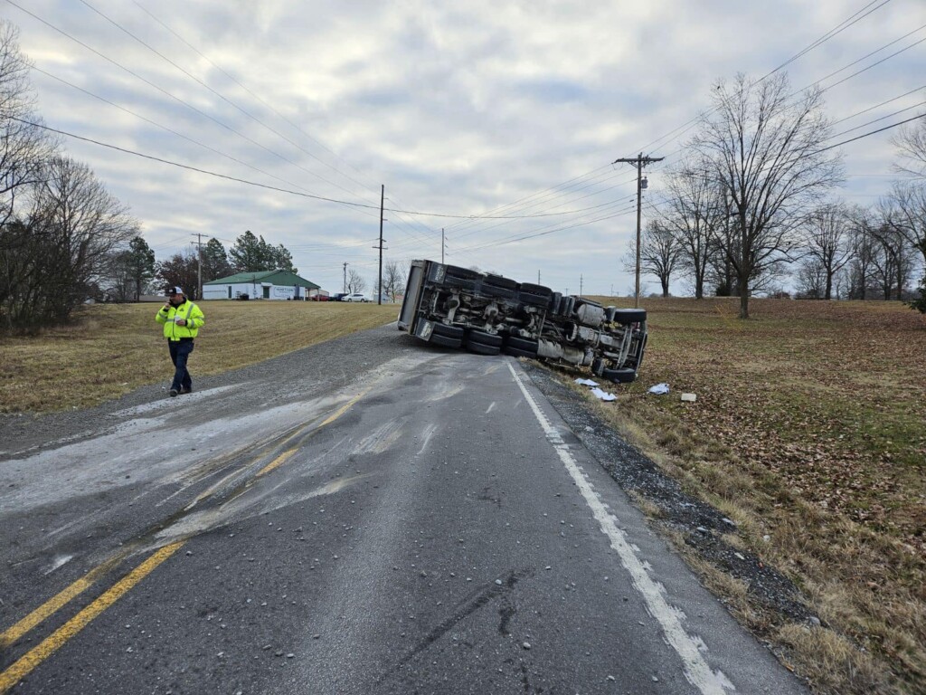 KY 453/Dover Rd. in Livingston County (Source: KYTC District 1/Facebook)