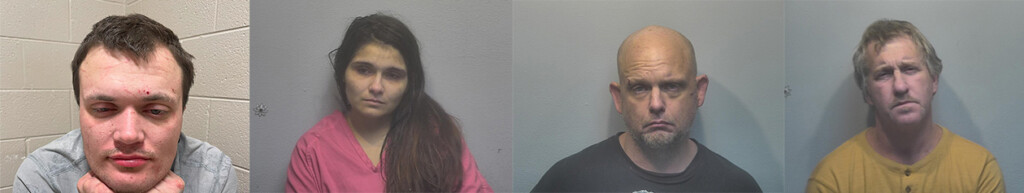 Dylan Russell, Alicia Scott, Anthony Thompson, Charles Parrish (Source: McCracken County Sheriff's Office)