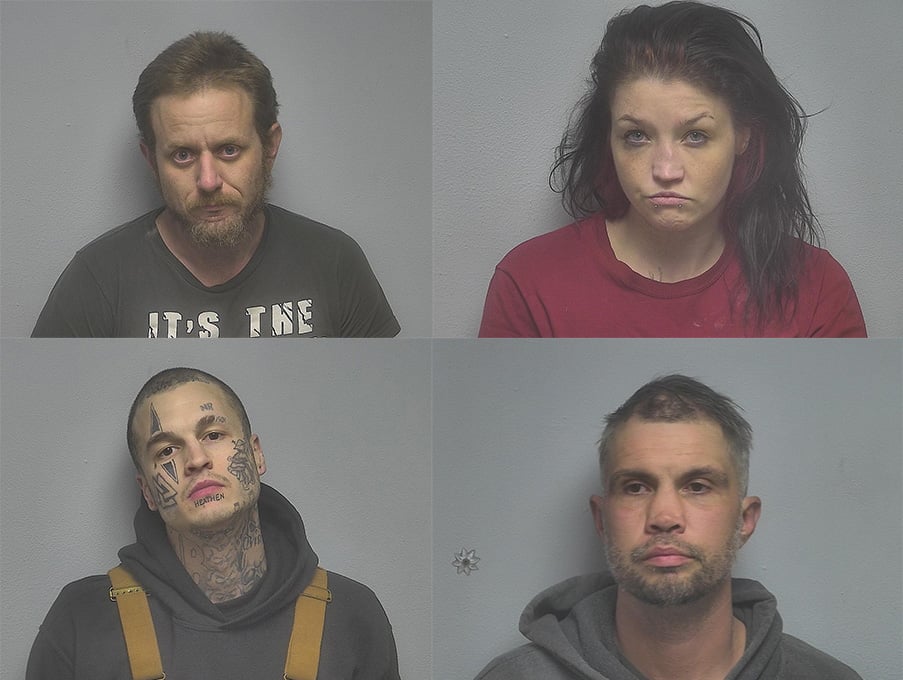Warren T. Brown III, Kelly M. Johnson, James A. Mitchell and Matthew J. Lawson (Source: McCracken County Sheriff's Office/Facebook)