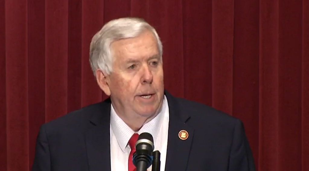 Gov. Mike Parson gives his last State of the State Address on January 24, 2024 (Source: Governor Mike Parson/Facebook)