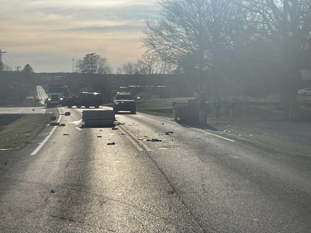 crash at intersection of US Hwy 45 South and Old Macedonia Church Street (Source: Graves County Sheriff's Office/Facebook)